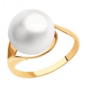 Золотое кольцо SOKOLOV с жемчугом 791189 фото