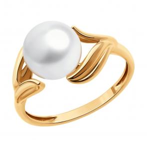 Золотое кольцо SOKOLOV с жемчугом 791253 фото