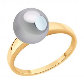 Золотое кольцо SOKOLOV с жемчугом 791270 фото