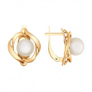 Золотые серьги SOKOLOV с жемчугом 792018 фото