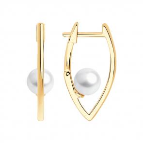 Золотые серьги SOKOLOV с жемчугом 792207 фото