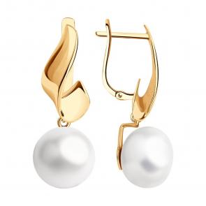 Золотые серьги SOKOLOV с жемчугом 792276 фото