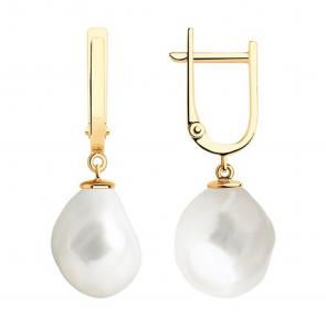 Золотые серьги SOKOLOV с жемчугом 792299 фото