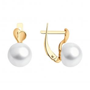 Золотые серьги SOKOLOV с жемчугом 792311 фото