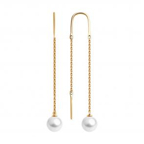 Золотые серьги SOKOLOV с жемчугом 792334 фото