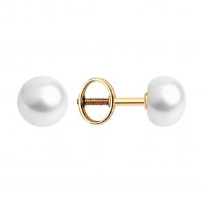 Золотые серьги SOKOLOV с жемчугом 792416 фото