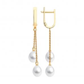 Золотые серьги SOKOLOV с жемчугом 792435 фото