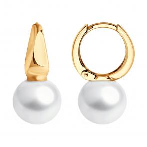 Золотые серьги SOKOLOV с жемчугом 792448 фото