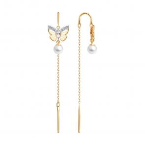 Золотые серьги SOKOLOV 792480 фото