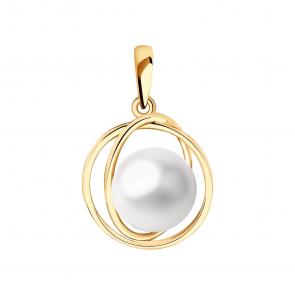 Золотая подвеска SOKOLOV с жемчугом 793098 фото