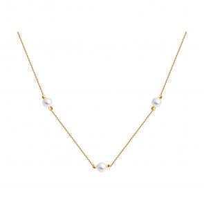 Золотое колье SOKOLOV с жемчугом 797081 фото