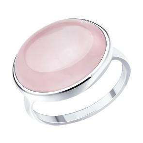 Серебряное кольцо SOKOLOV с кварцем 83010108-91 фото