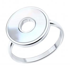 Серебряное кольцо SOKOLOV с перламутром 83010174 фото