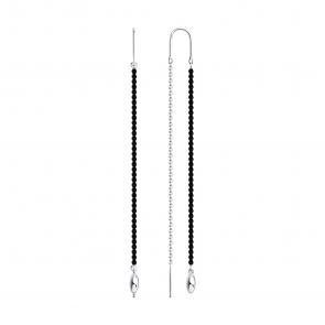 Серебряные серьги SOKOLOV с шпинелью 83020203 фото