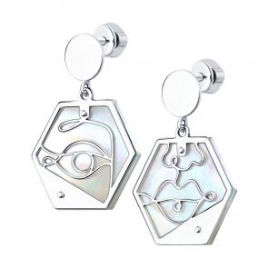 Серебряные серьги SOKOLOV с перламутром 83020211 фото