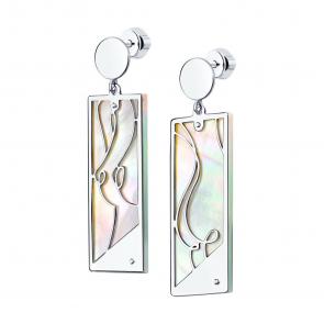 Серебряные серьги SOKOLOV с перламутром 83020216 фото