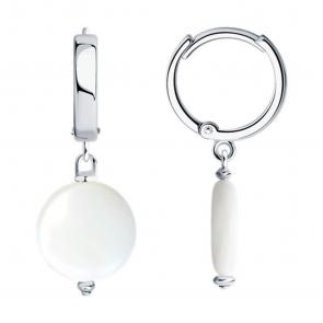 Серебряные серьги SOKOLOV с перламутром 83020280-91 фото