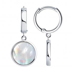 Серебряные серьги SOKOLOV с перламутром 83020320 фото