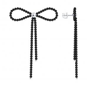 Серебряные серьги SOKOLOV с шпинелью 83020455 фото