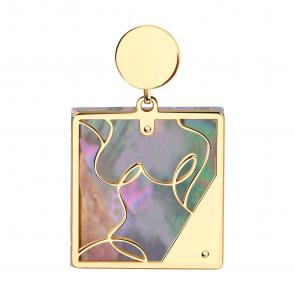 Подвеска из золочёного серебра SOKOLOV с перламутром 83030082 фото