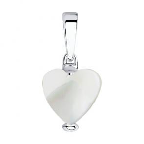 Серебряная подвеска SOKOLOV с перламутром 83030107 фото