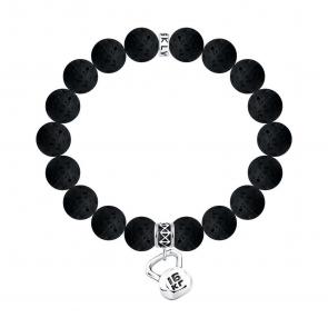 Серебряный браслет SOKOLOV с вулканической лавой 83050021 фото