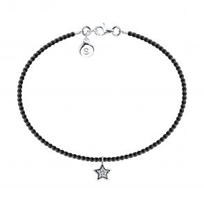 Серебряный браслет SOKOLOV с фианитом и шпинелью 83050024 фото