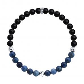 Серебряный браслет SOKOLOV с агатом и содалитом 83050057 фото