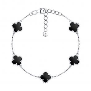 Серебряный браслет SOKOLOV с ониксом 83050059 фото