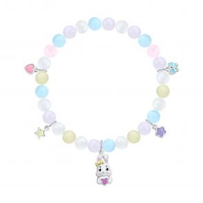 Серебряный браслет SOKOLOV с кварцем и эмалью 83050060 фото