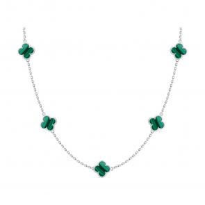 Серебряное колье SOKOLOV с малахитом 83070070 фото