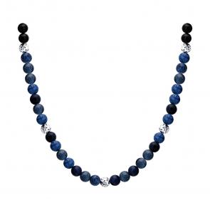 Серебряное колье SOKOLOV с агатом и содалитом 83070077 фото