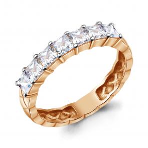 Золотое кольцо AQUAMARINE с бриллиантом выращенным 860124 фото