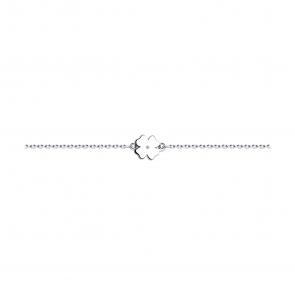 Серебряный браслет SOKOLOV с бриллиантом 87050003 фото