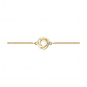 Браслет из золочёного серебра SOKOLOV с бриллиантом 87050008 фото