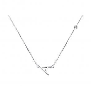 Серебряное колье-буква А SOKOLOV с бриллиантом 87070019-91 фото