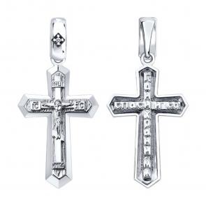 Серебряная подвеска SOKOLOV с бриллиантом 87120002 фото