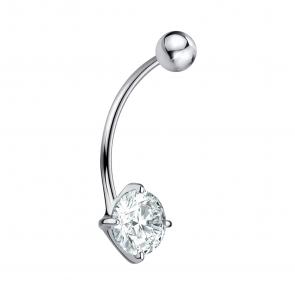 Серебряный пирсинг в пупок TALANT с фианитом 90-72-0001-10550 фото