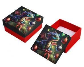 Футляр картонный без ленты Дракон с шариками под гарнитур серия Калейдоскоп 90030-Н-дш фото