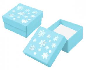 Футляр картонный без ленты Снежинки под гарнитур серия Калейдоскоп 90030-Н-снеж-г фото