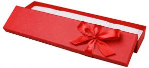 Футляр картонный красный под браслет и цепь Имидж 90105-И-к фото