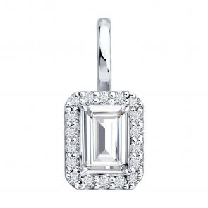 Золотая подвеска SOKOLOV с бриллиантом выращенным 9030014-3-5 фото