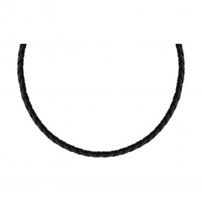 Кожаный шнурок с замком из серебра SOKOLOV 91080004 фото