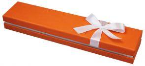 Футляр картонный оранжевый под браслет и цепь Имидж 91105-И-о фото