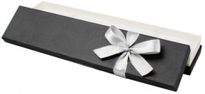 Футляр картонный чёрный под браслет и цепь Имидж 91105-И-ч фото