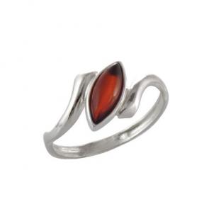 Серебряное кольцо Дарвин с янтарём 920041015aa-к фото