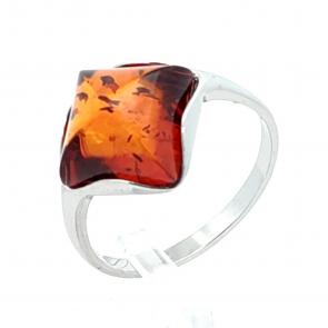 Серебряное кольцо Дарвин с янтарём 920041222aa-к фото