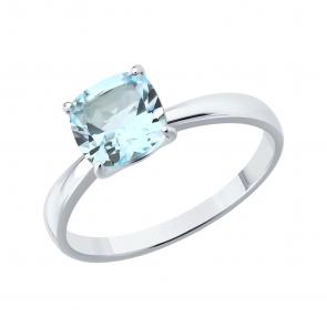 Серебряное кольцо SOKOLOV с топазом 92011254 фото