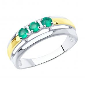 Серебряное кольцо SOKOLOV с агатом 92011979 фото