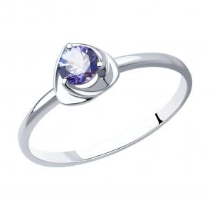 Серебряное кольцо SOKOLOV с танзанитом 92012120 фото